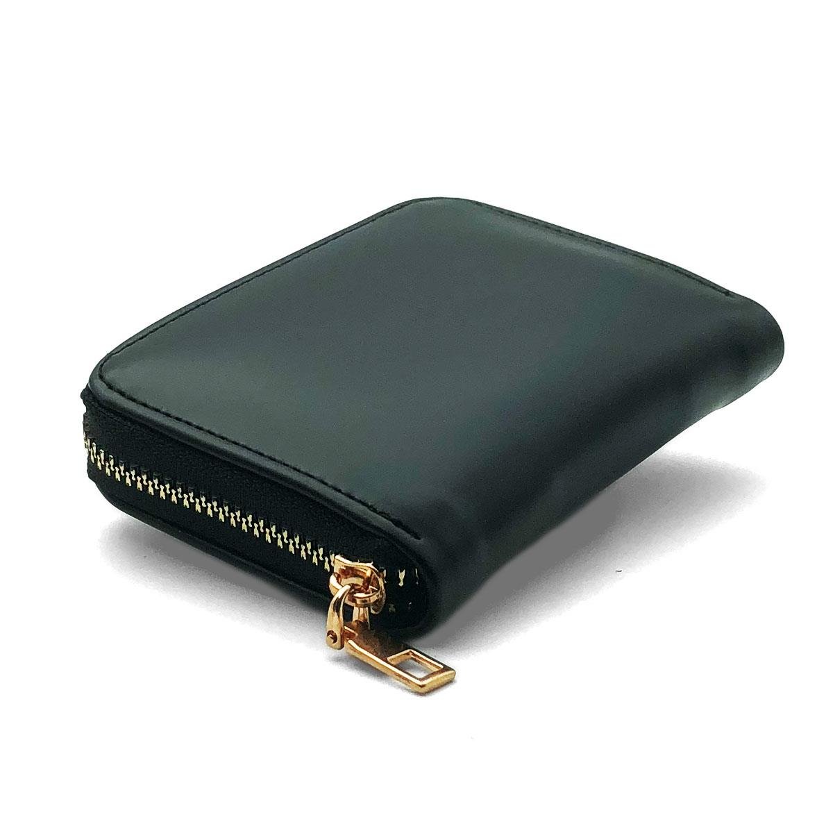 Fermuarlı Siyah Mini Cüzdan