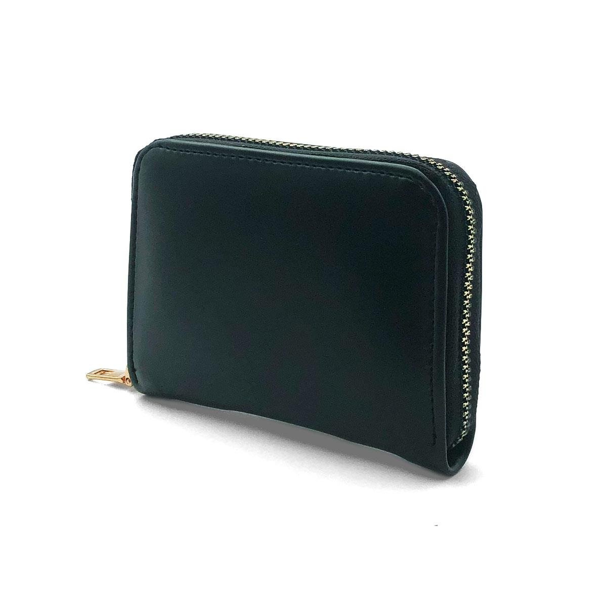 Fermuarlı Siyah Mini Cüzdan