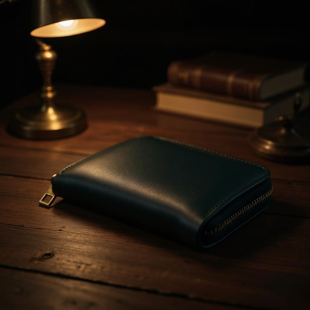 Fermuarlı Siyah Mini Cüzdan