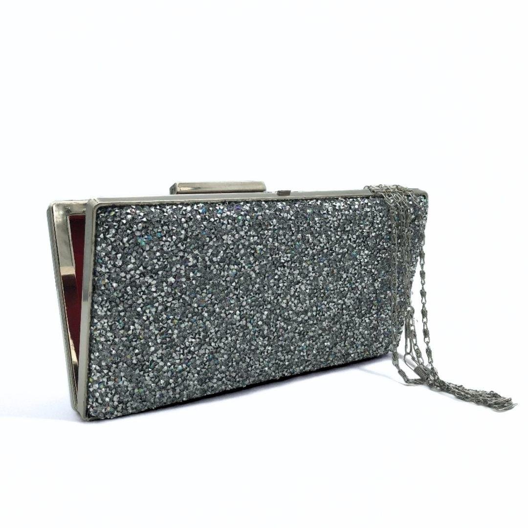 Gümüş Küçük Taşlı Pırıltı Abiye Çanta