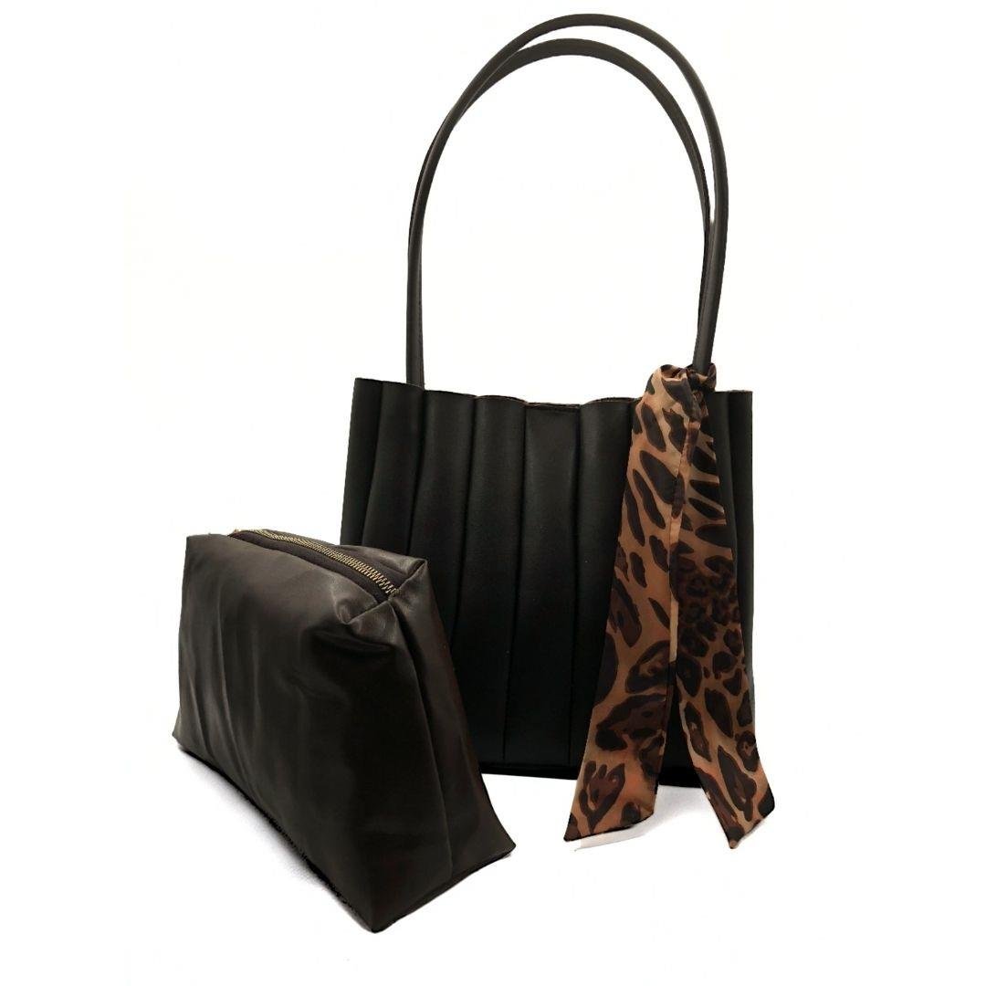 Kahverengi Yavrulu Diva Omuz Çantası Seti