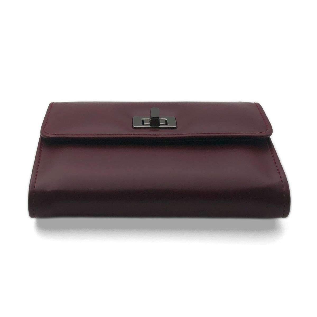 Kilitli Bordo Cüzdan