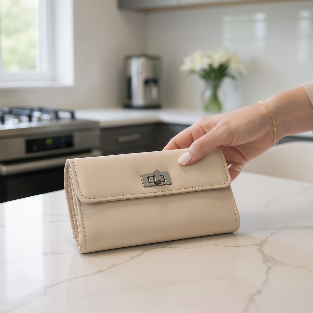 Kilitli Vizon Cüzdan