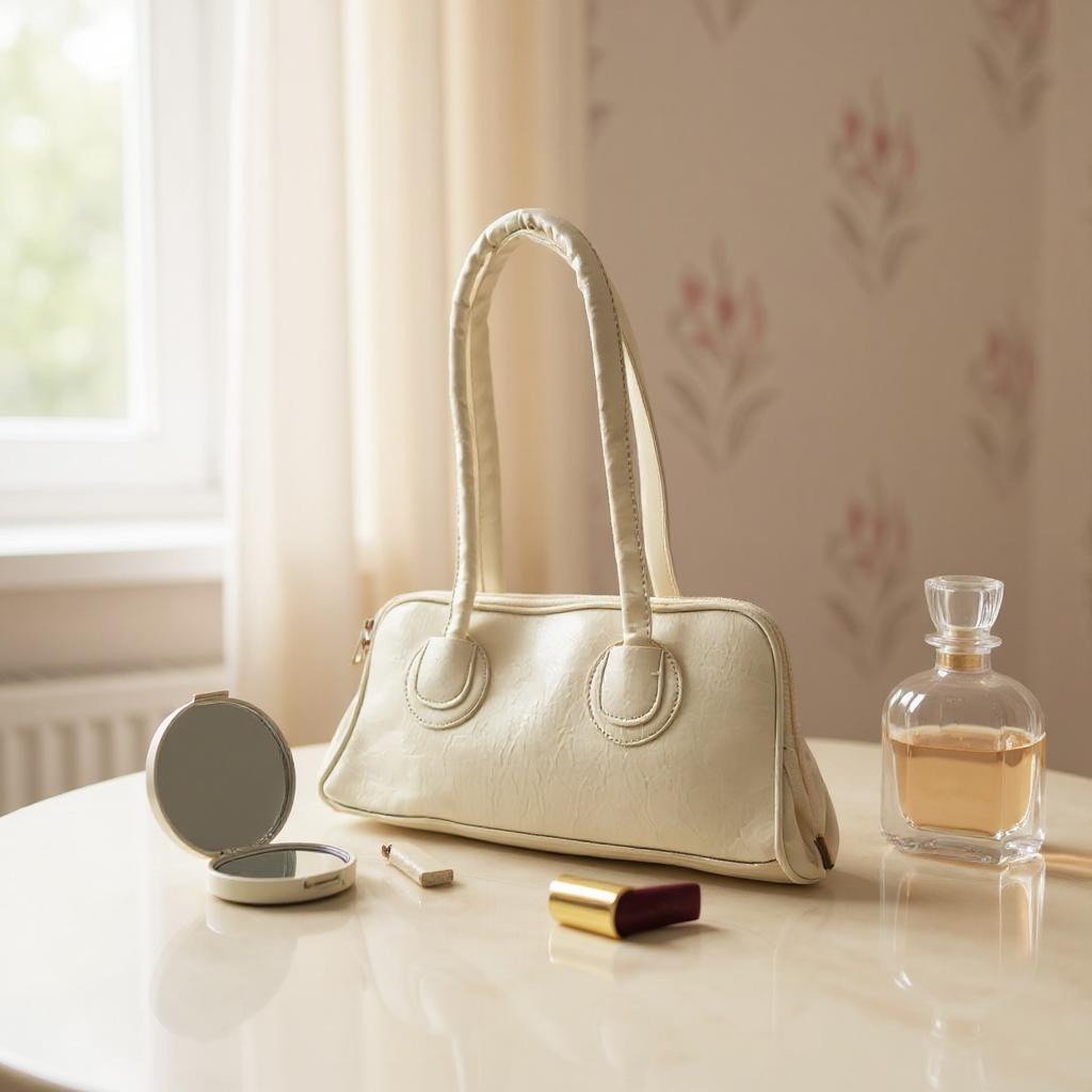 Madam Model Krem El ve Omuz Çantası