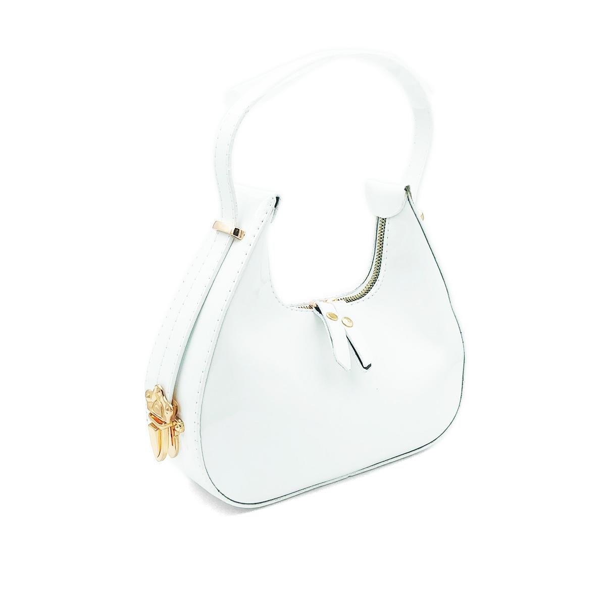 Moon Model Beyaz El Çantası 