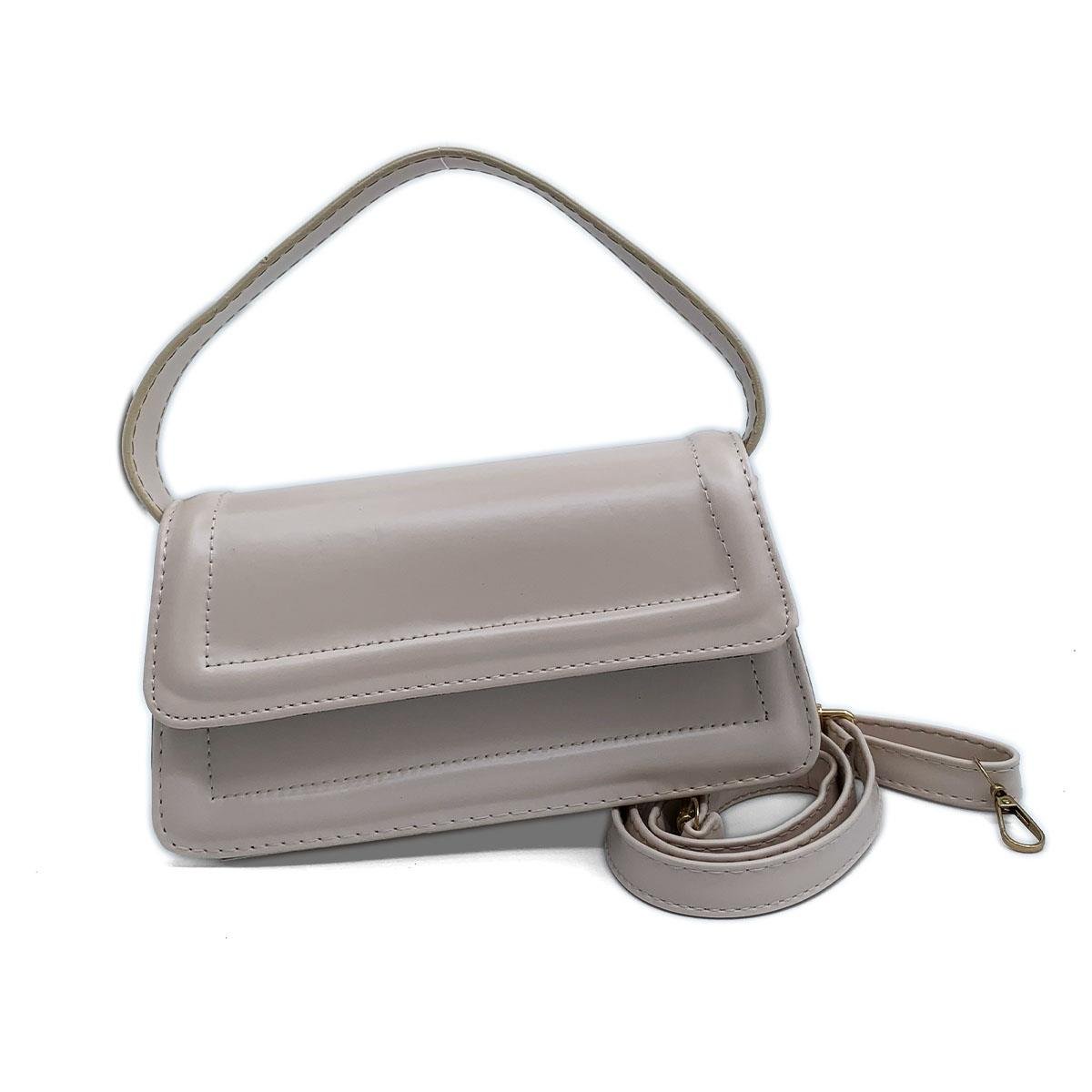 Nova Model Krem Çapraz ve El Çantası