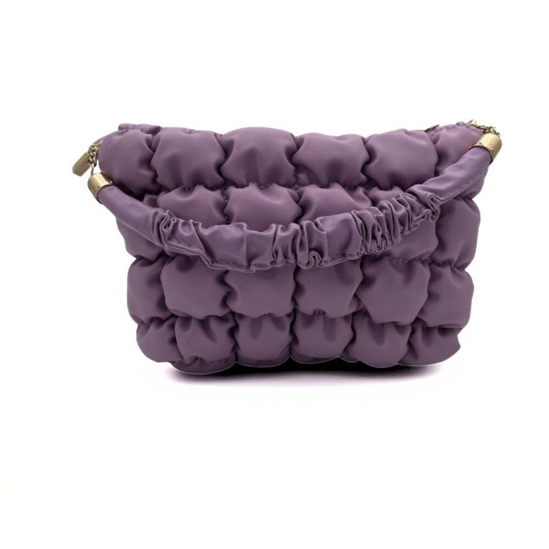 Pofuduk Lila Zincir Askılı Kadın Çanta