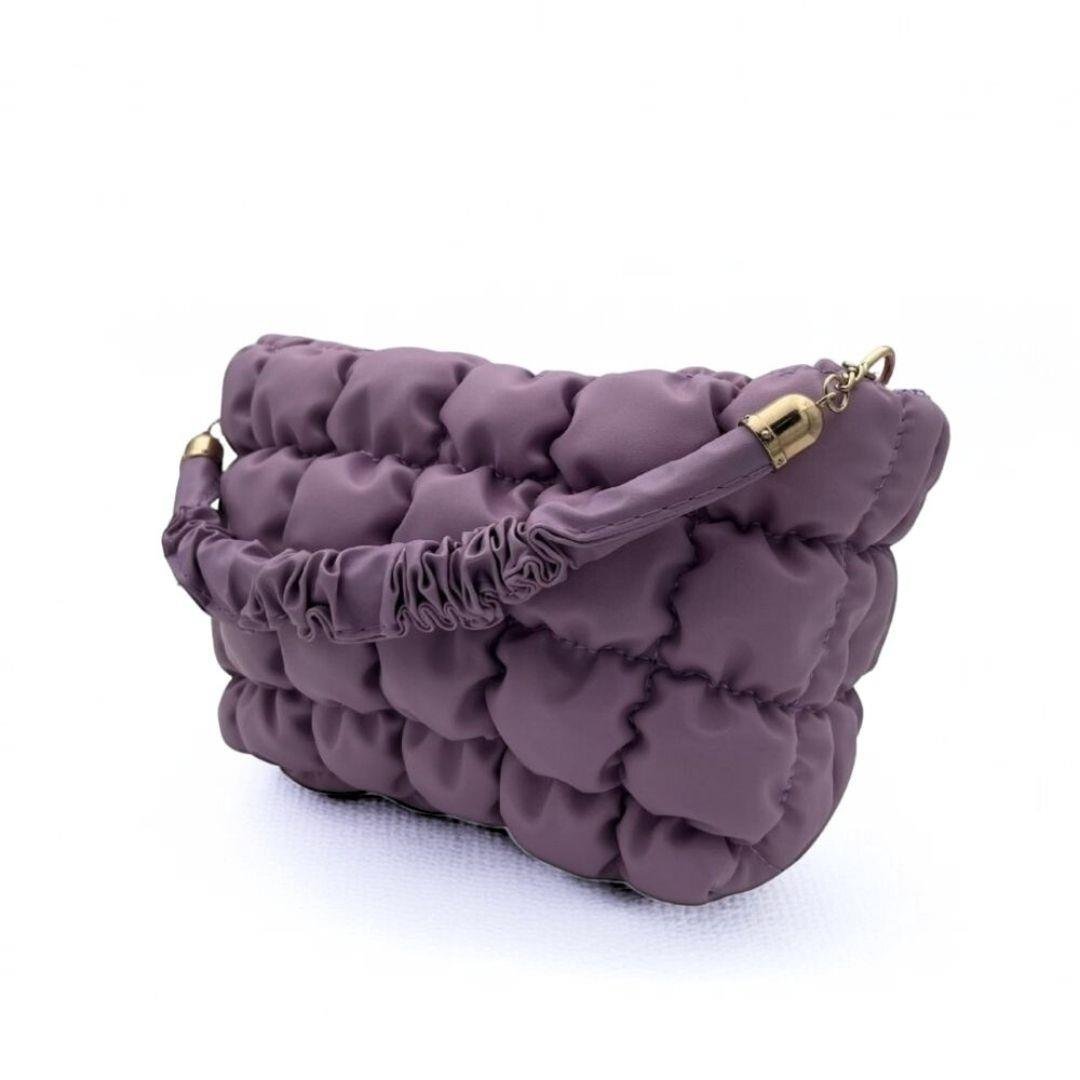 Pofuduk Lila Zincir Askılı Kadın Çanta