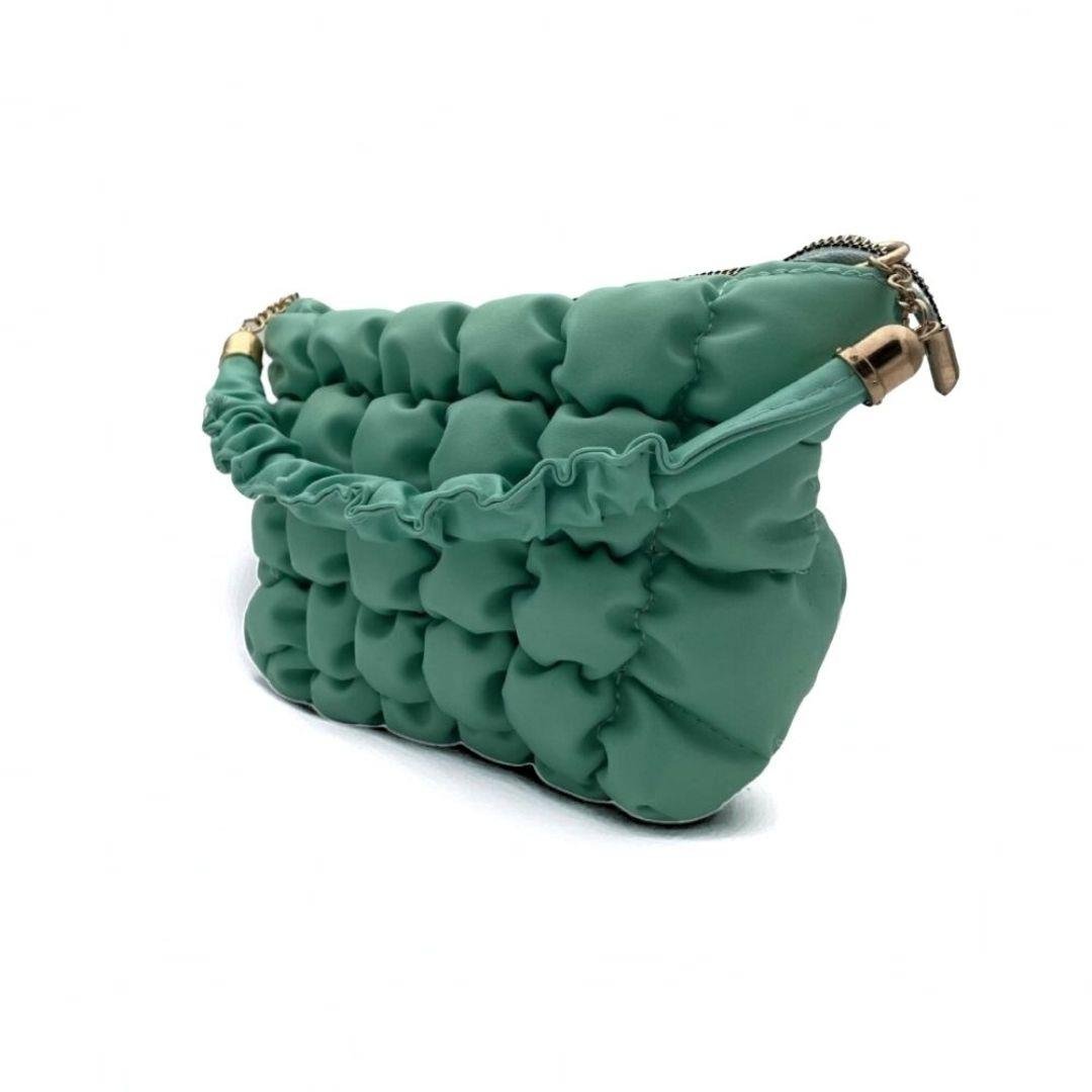 Pofuduk Mint Yeşili Zincir Askılı Kadın Çanta