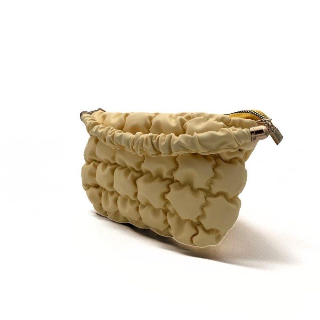 Pofuduk Sarı Zincir Askılı Kadın Çanta