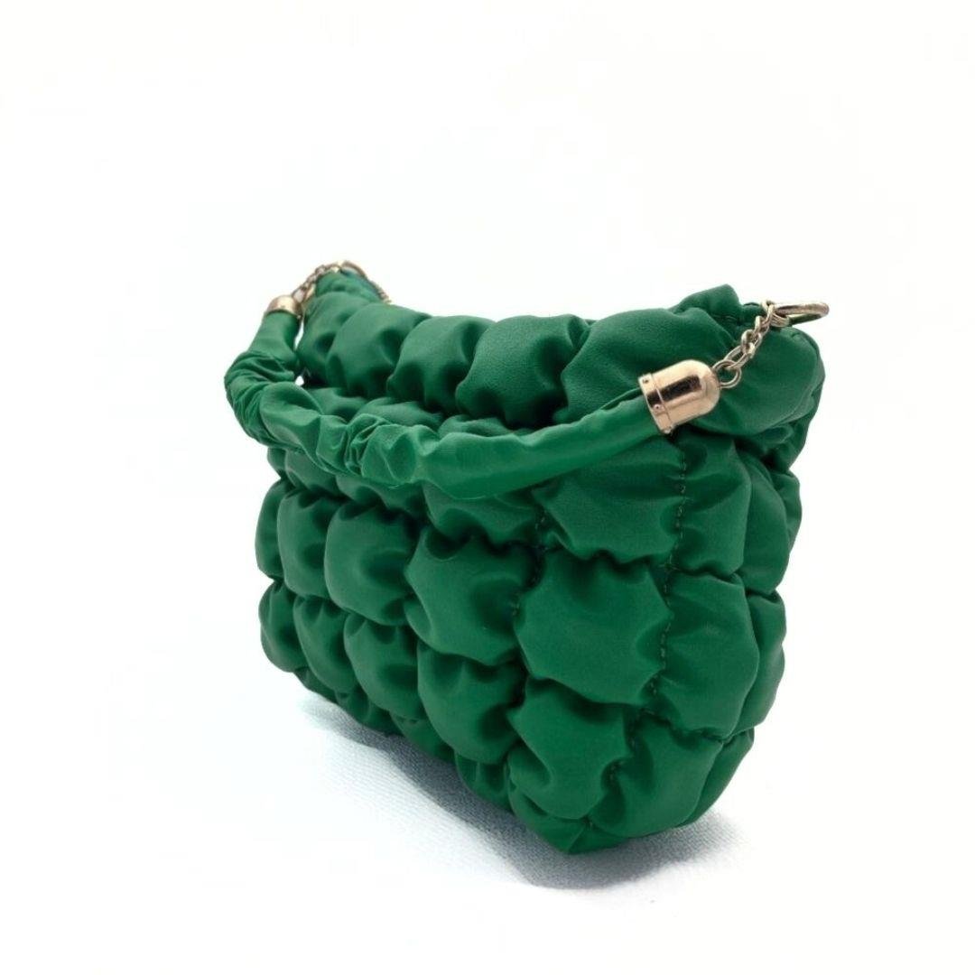 Pofuduk Yeşil Zincir Askılı Kadın Çanta