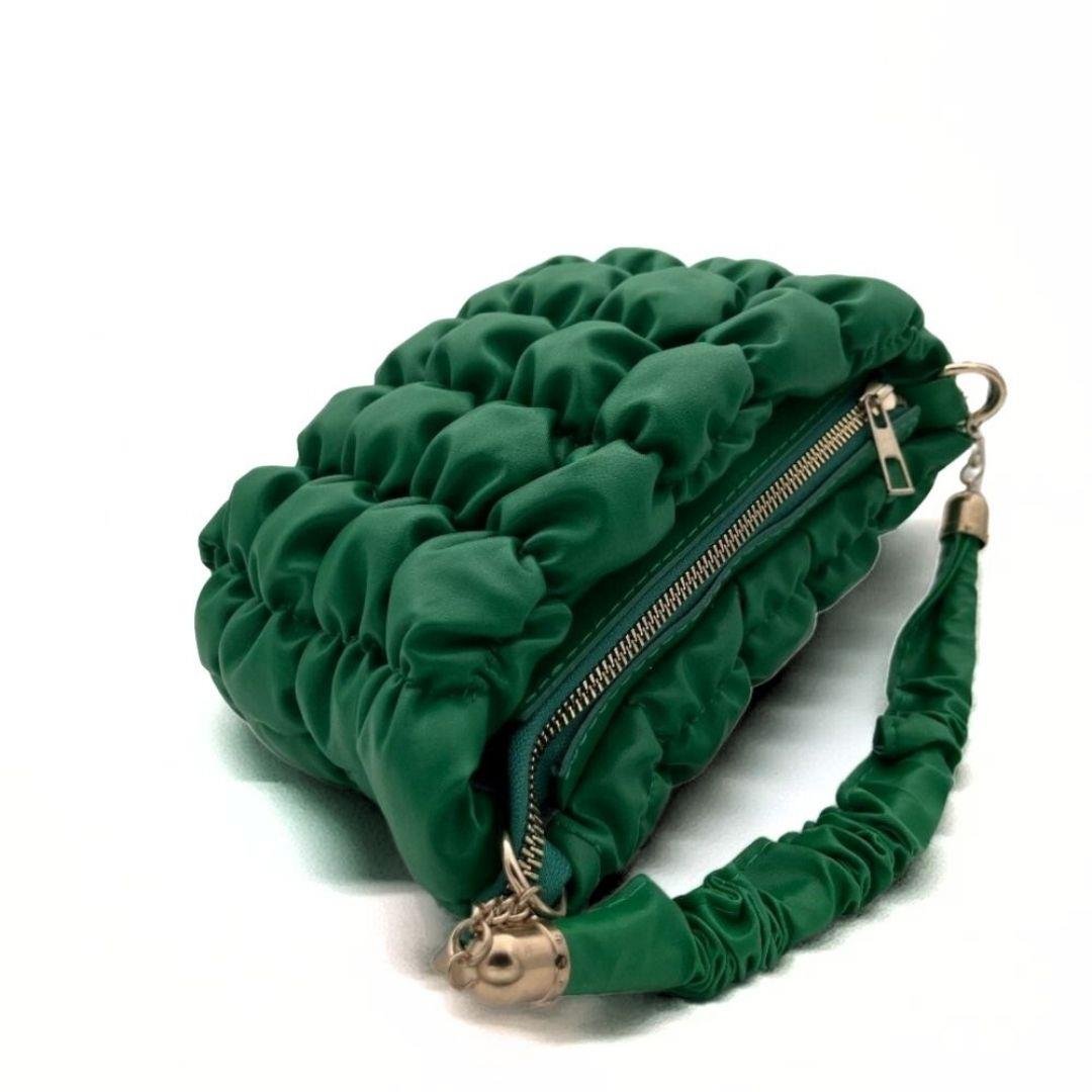 Pofuduk Yeşil Zincir Askılı Kadın Çanta