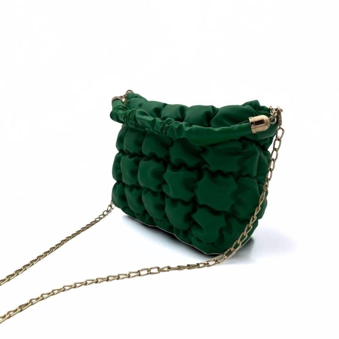 Pofuduk Yeşil Zincir Askılı Kadın Çanta