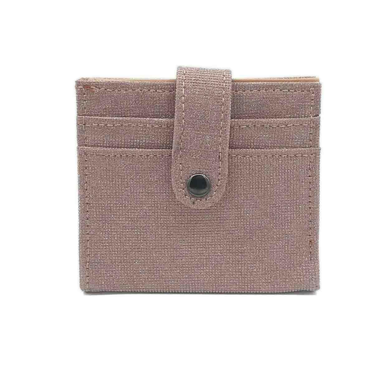 Simli Çıtçıt Kapaklı Pembe Kartlık