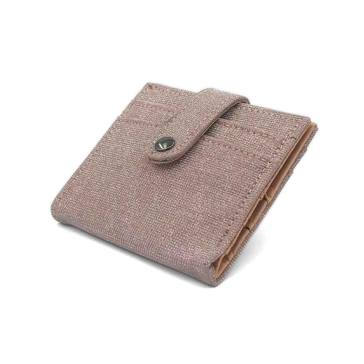 Simli Çıtçıt Kapaklı Pembe Kartlık