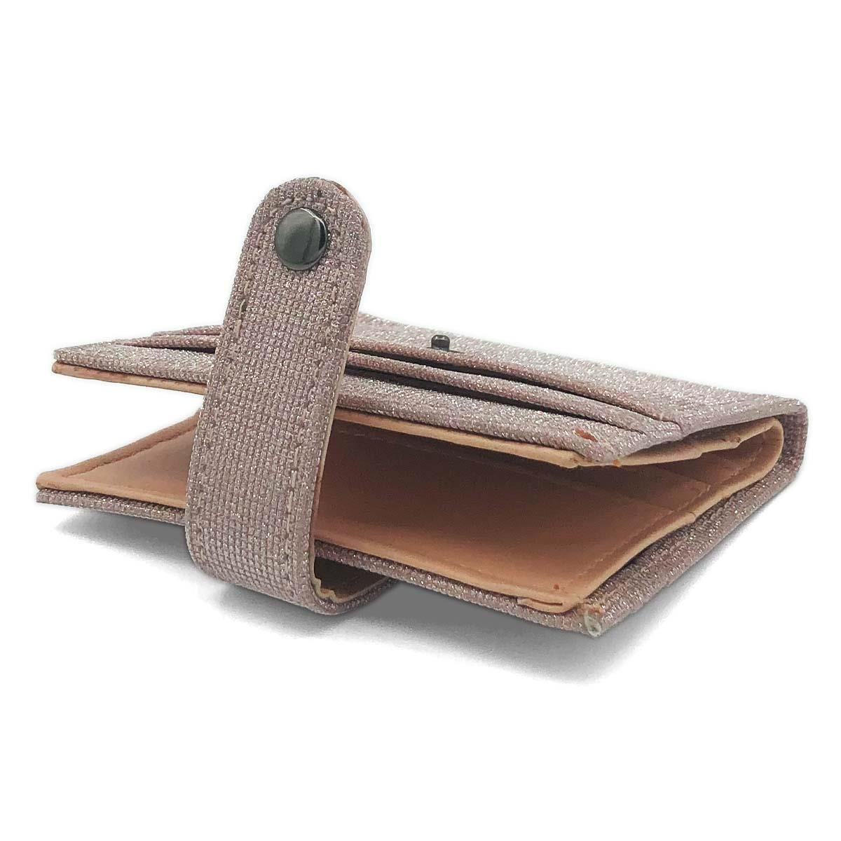 Simli Çıtçıt Kapaklı Pembe Kartlık