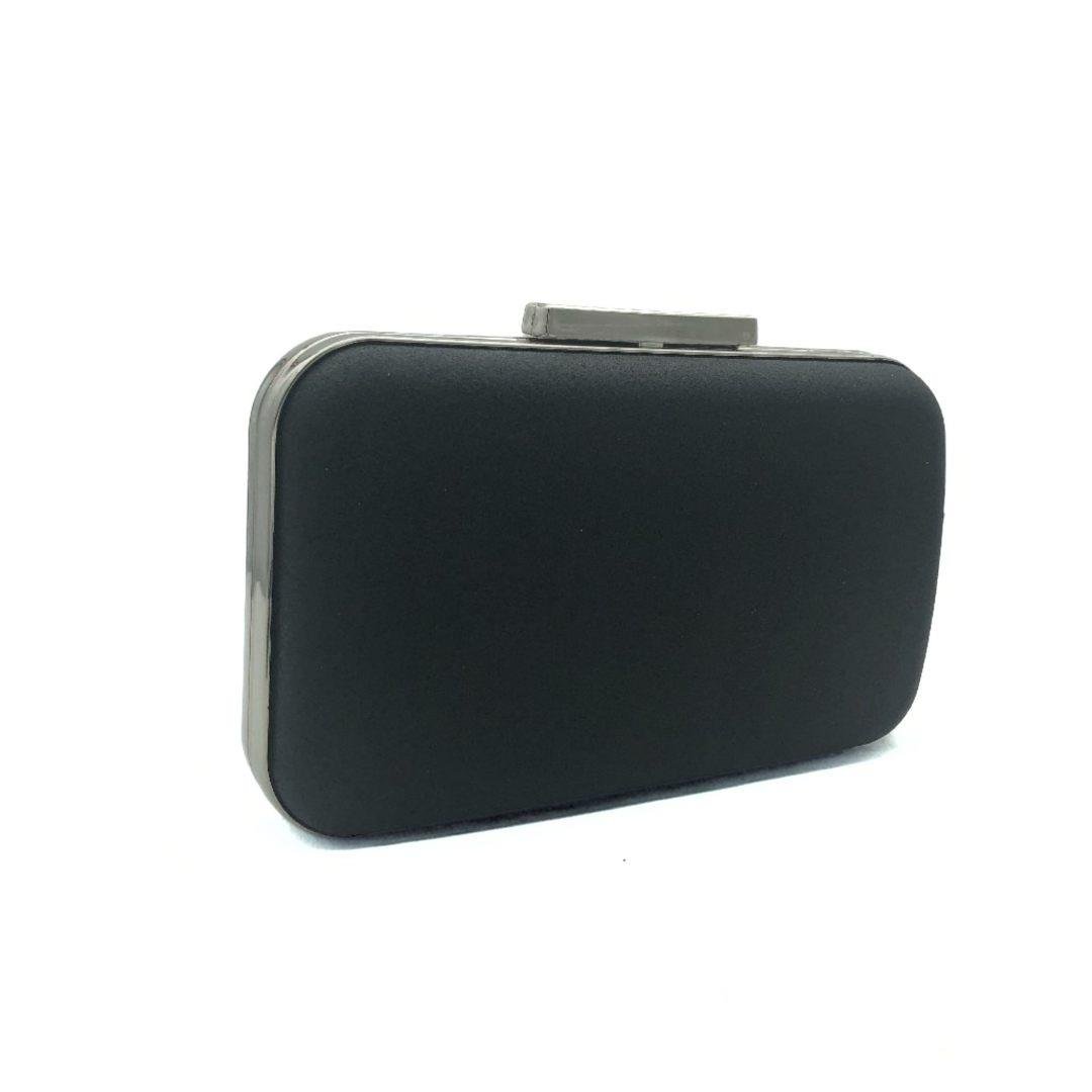 Siyah Simli Parıltı Abiye Çanta