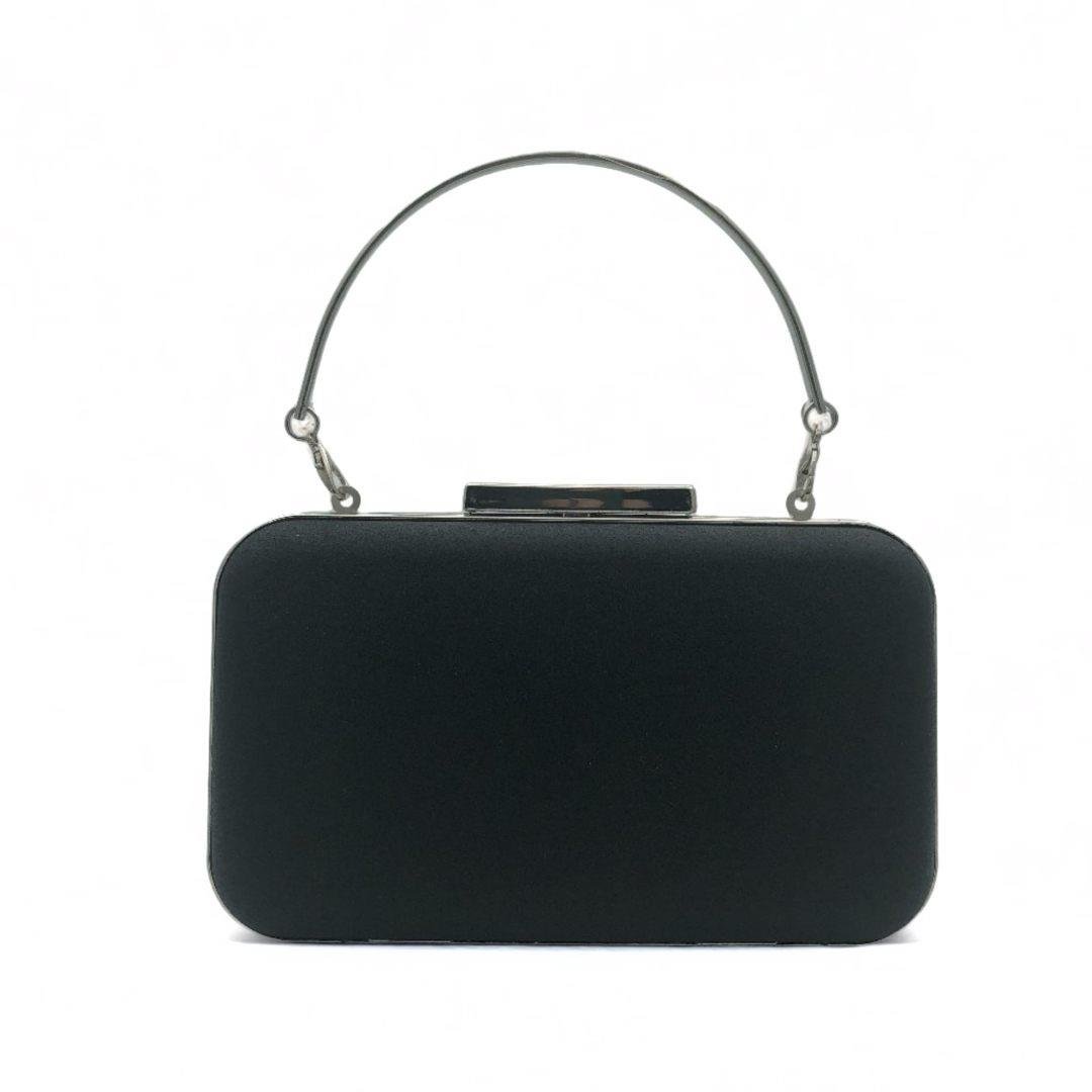 Siyah Simli Parıltı Abiye Çanta