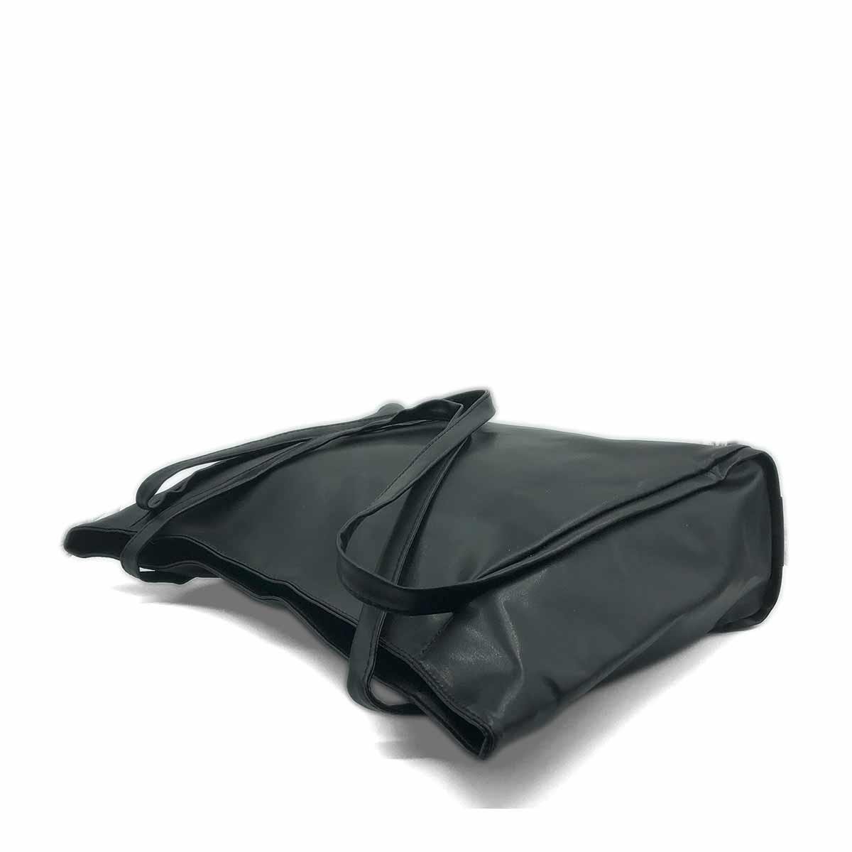 Siyah Suni Deri Omuz Çantası