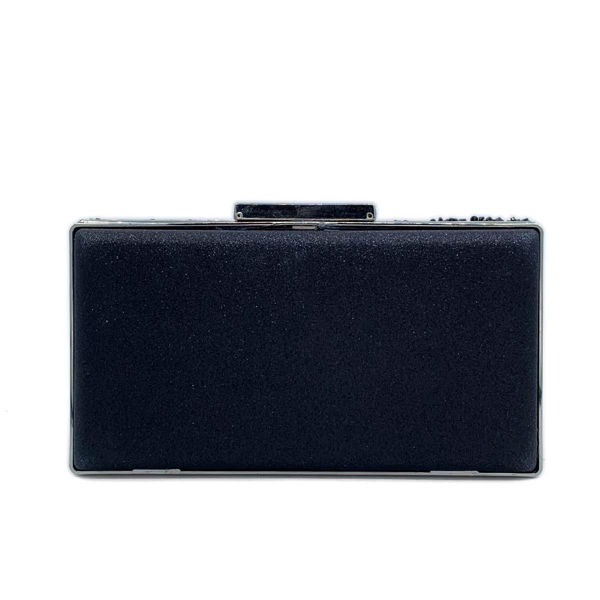 Siyah Taşlı Abiye Çanta