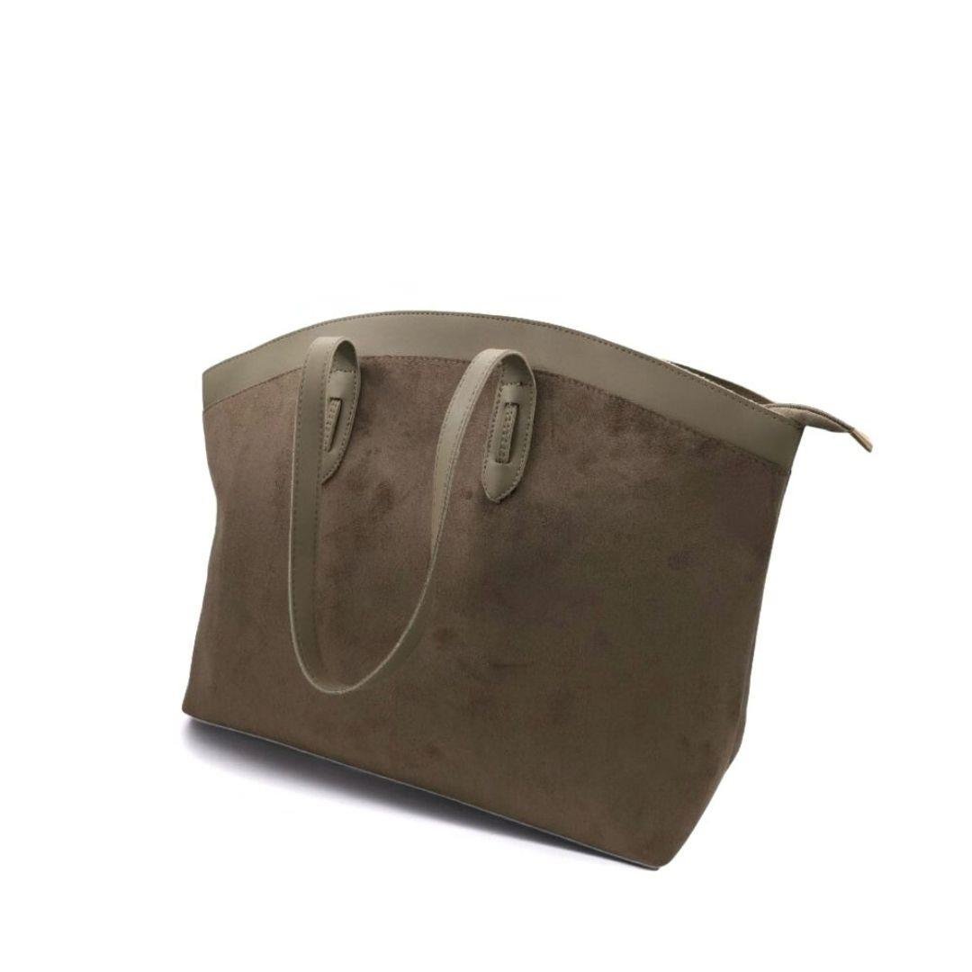 Vizon Süet Deri Detaylı Omuz Çantası