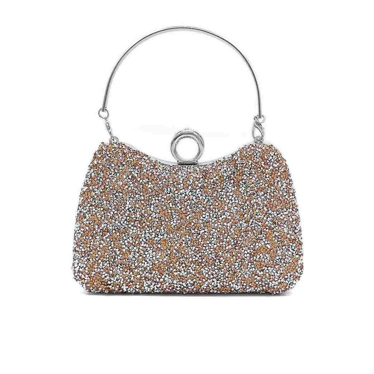 Yüzük Model Gold ve Gümüş Taşlı Abiye Çanta