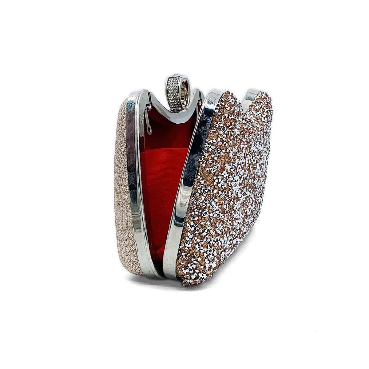 Yüzük Model Gold ve Gümüş Taşlı Abiye Çanta