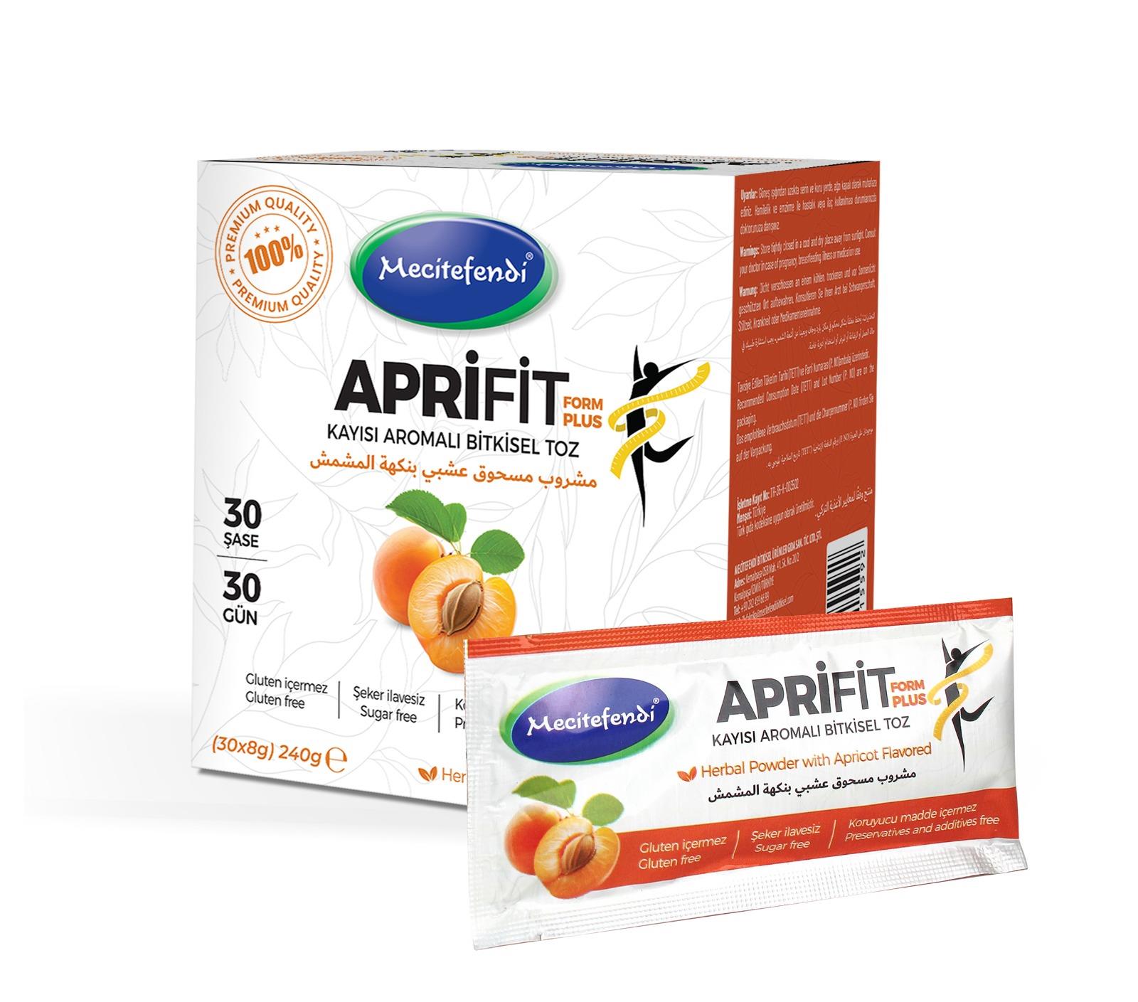  MECİTEFENDİ APRİFİT KAYISI AROMALI BİTKİSEL TOZ 30 ŞASE 