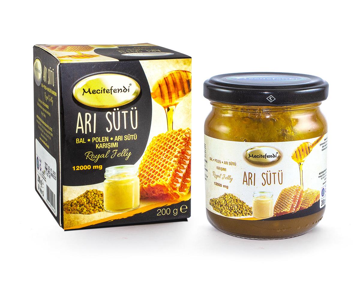  MECİTEFENDİ ARI SÜTÜ, BAL, POLENLİ MACUN 12000 MG 