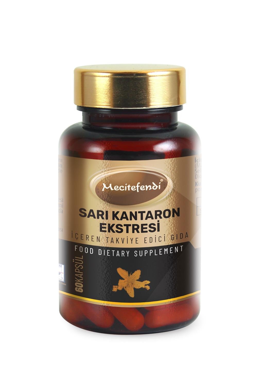  MECİTEFENDİ SARI KANTARON EKSTRESİ İÇEREN TAKVİYE EDİCİ GIDA (60 KAPSÜL 620MG) 