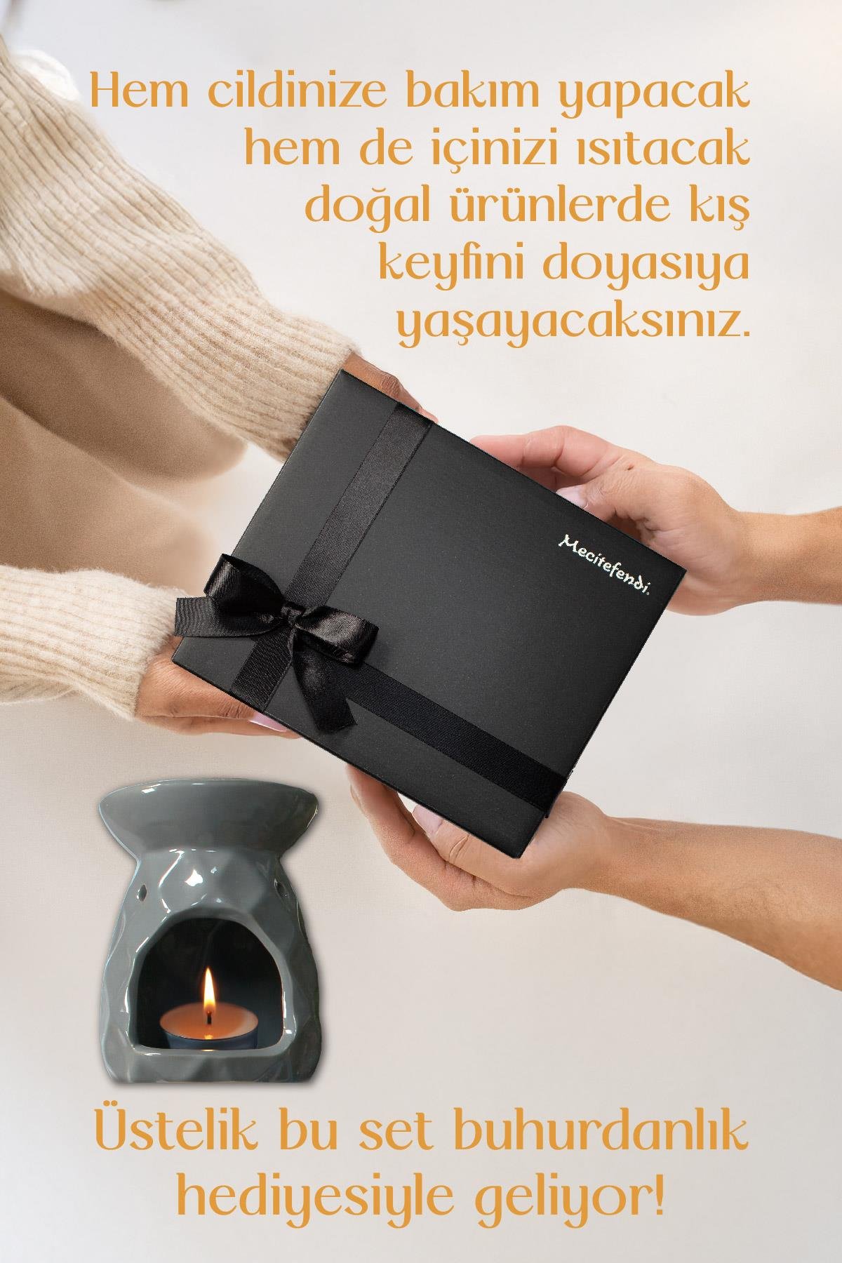 Mecitefendi Kış Paketi 8'li Set (Buhurdanlık Hediyeli)
