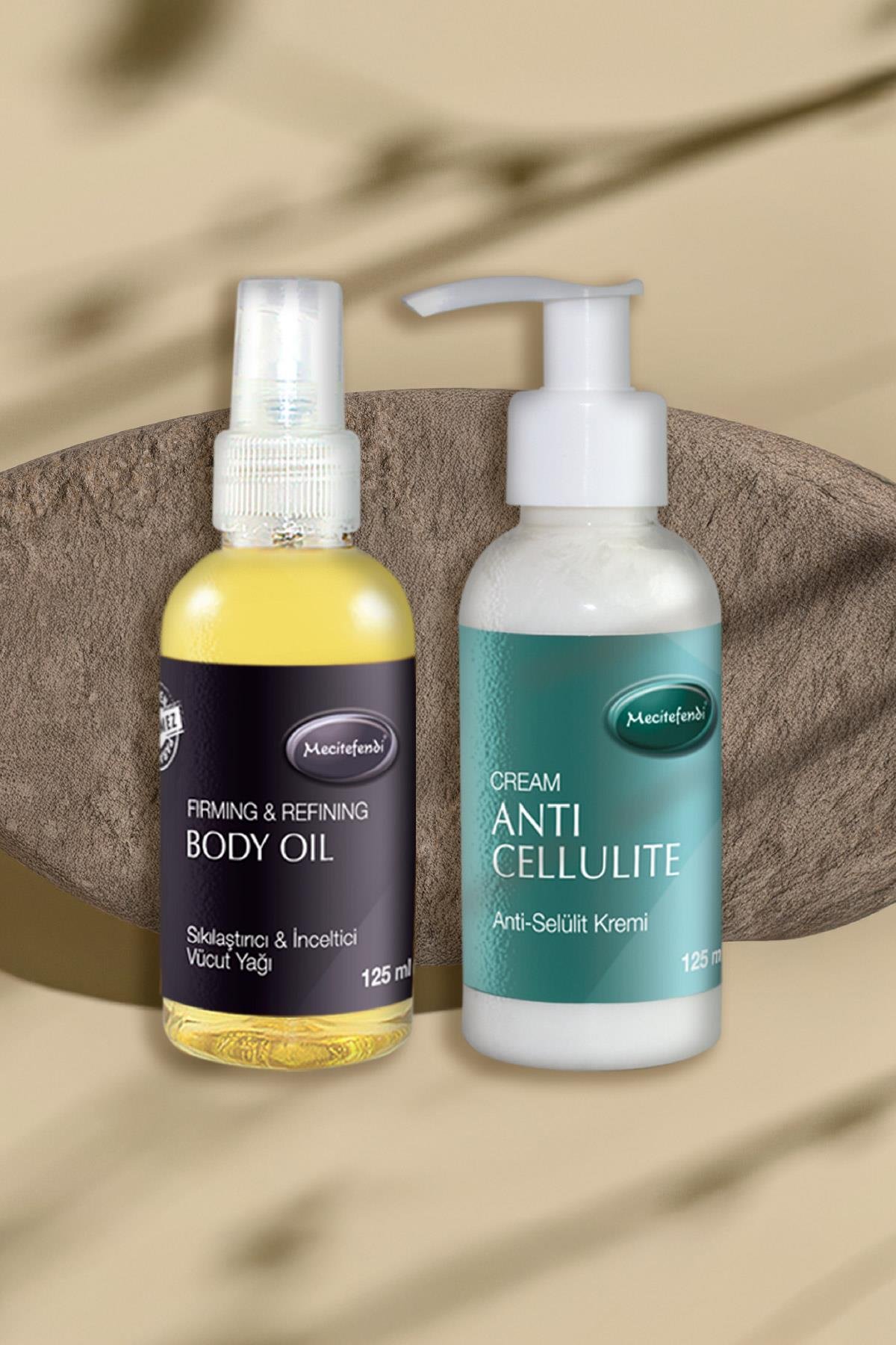 Mecitefendi MECİTEFENDİ ANTİ SELÜLİT KREMİ 125 ml +  MECİTEFENDİ VÜCUT BAKIM  SIKILAŞTIRIC YAĞ 125 ml