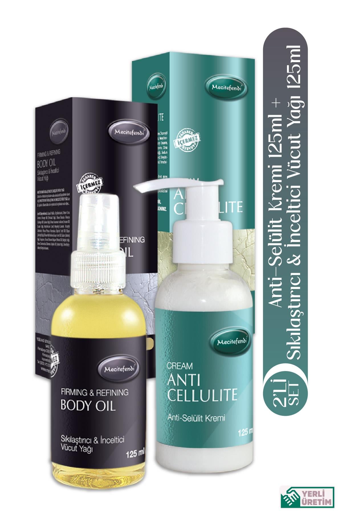 Mecitefendi MECİTEFENDİ ANTİ SELÜLİT KREMİ 125 ml +  MECİTEFENDİ VÜCUT BAKIM  SIKILAŞTIRIC YAĞ 125 ml
