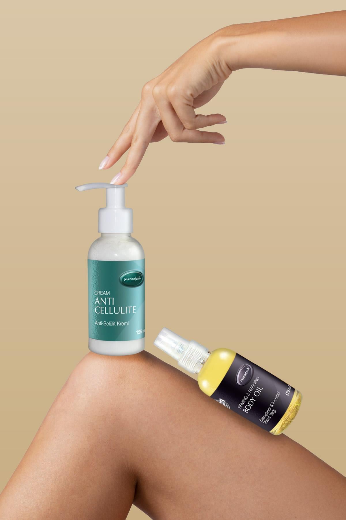 Mecitefendi MECİTEFENDİ ANTİ SELÜLİT KREMİ 125 ml +  MECİTEFENDİ VÜCUT BAKIM  SIKILAŞTIRIC YAĞ 125 ml