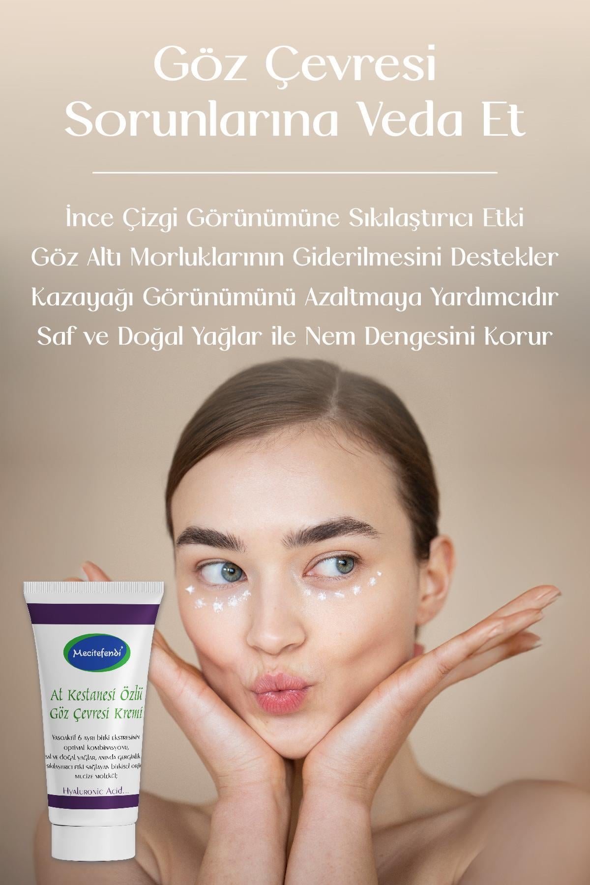 Mecitefendi Mecitefendi At Kestanesi Özlü Göz Çevresi Kremi Hyaluronik Asitli (15 Ml.)