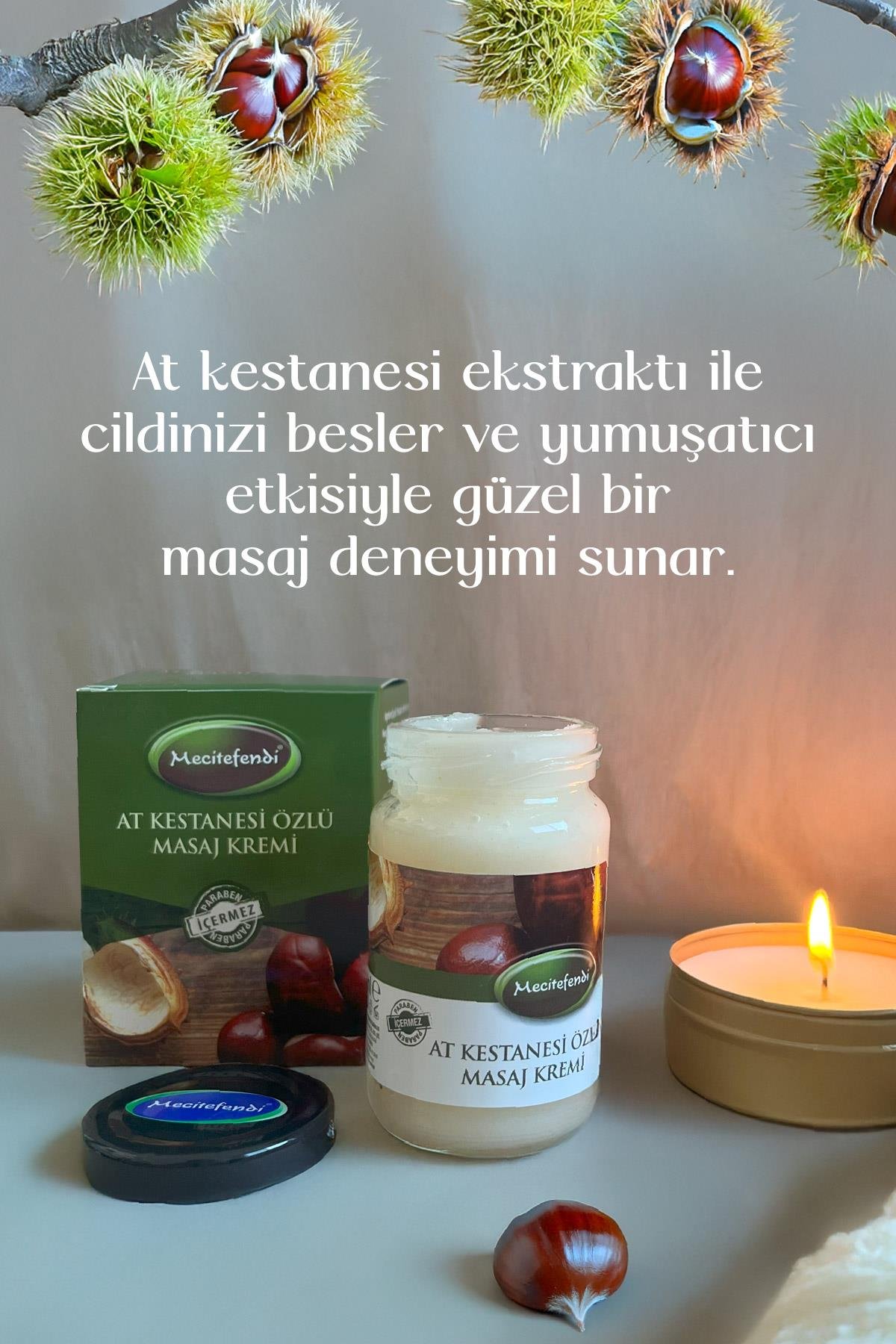 Mecitefendi  MECİTEFENDİ AT KESTANESİ ÖZLÜ MASAJ KREMİ 90 ML 