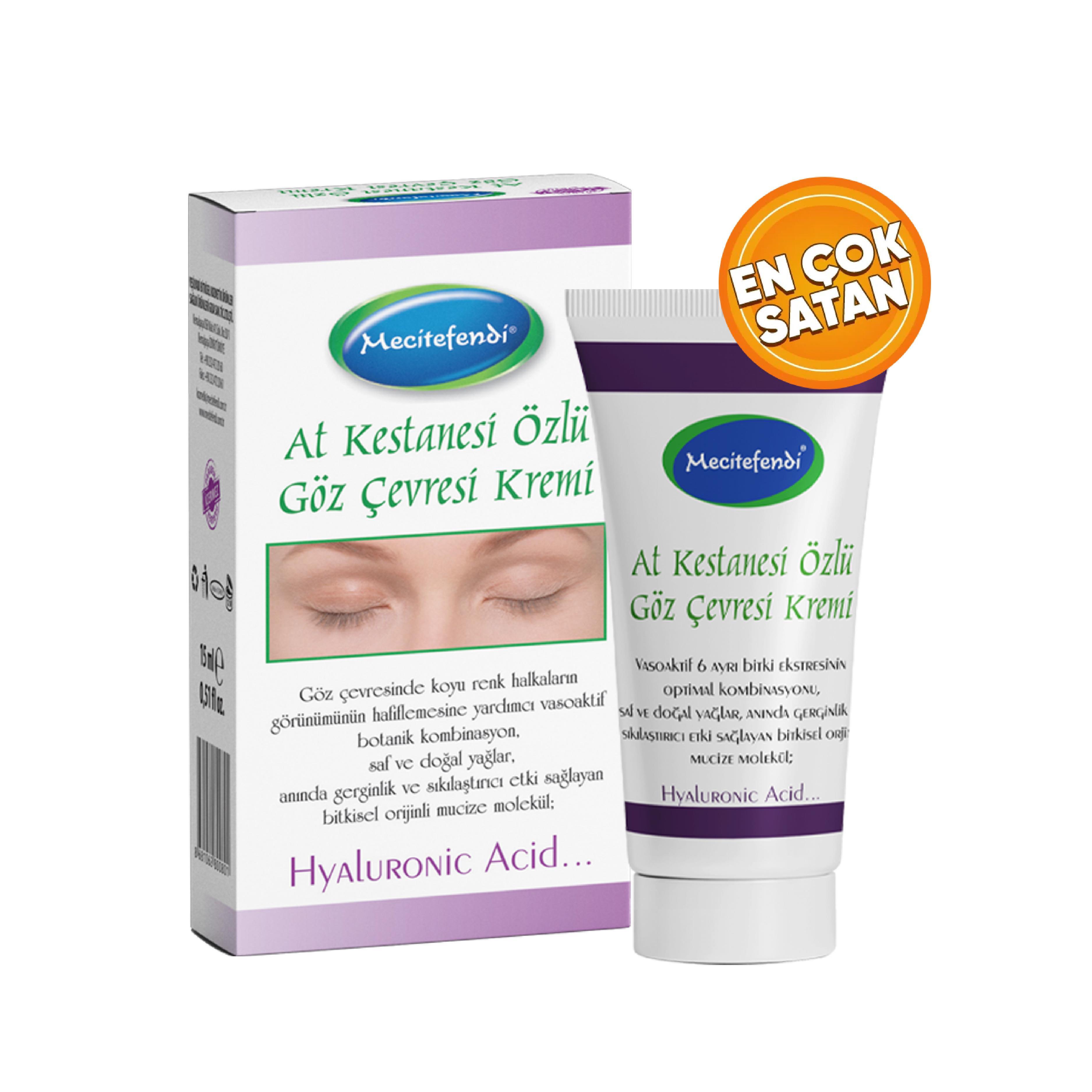 Mecitefendi Mecitefendi At Kestanesi Özlü Göz Çevresi Kremi Hyaluronik Asitli (15 Ml.)