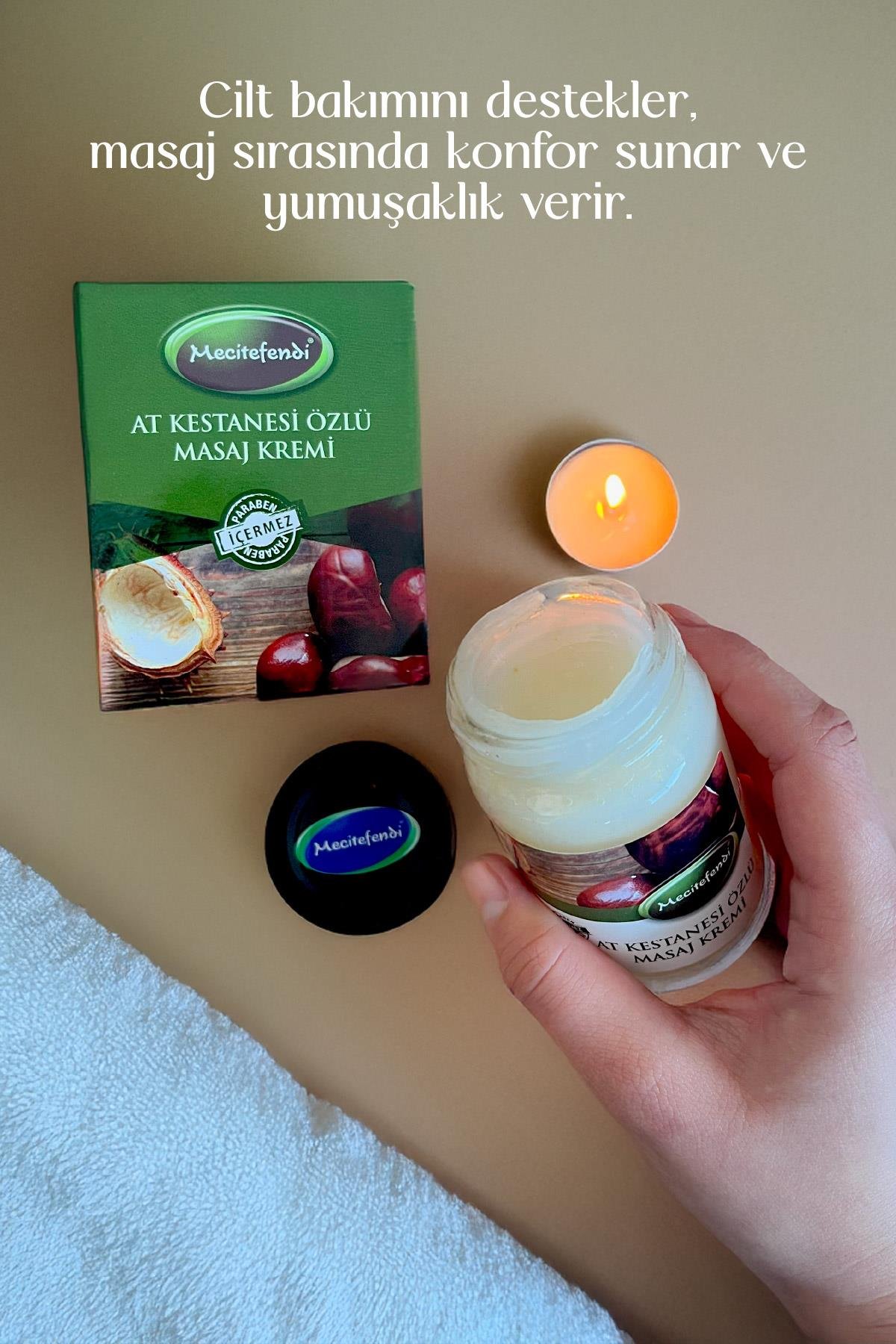 Mecitefendi  MECİTEFENDİ AT KESTANESİ ÖZLÜ MASAJ KREMİ 90 ML 