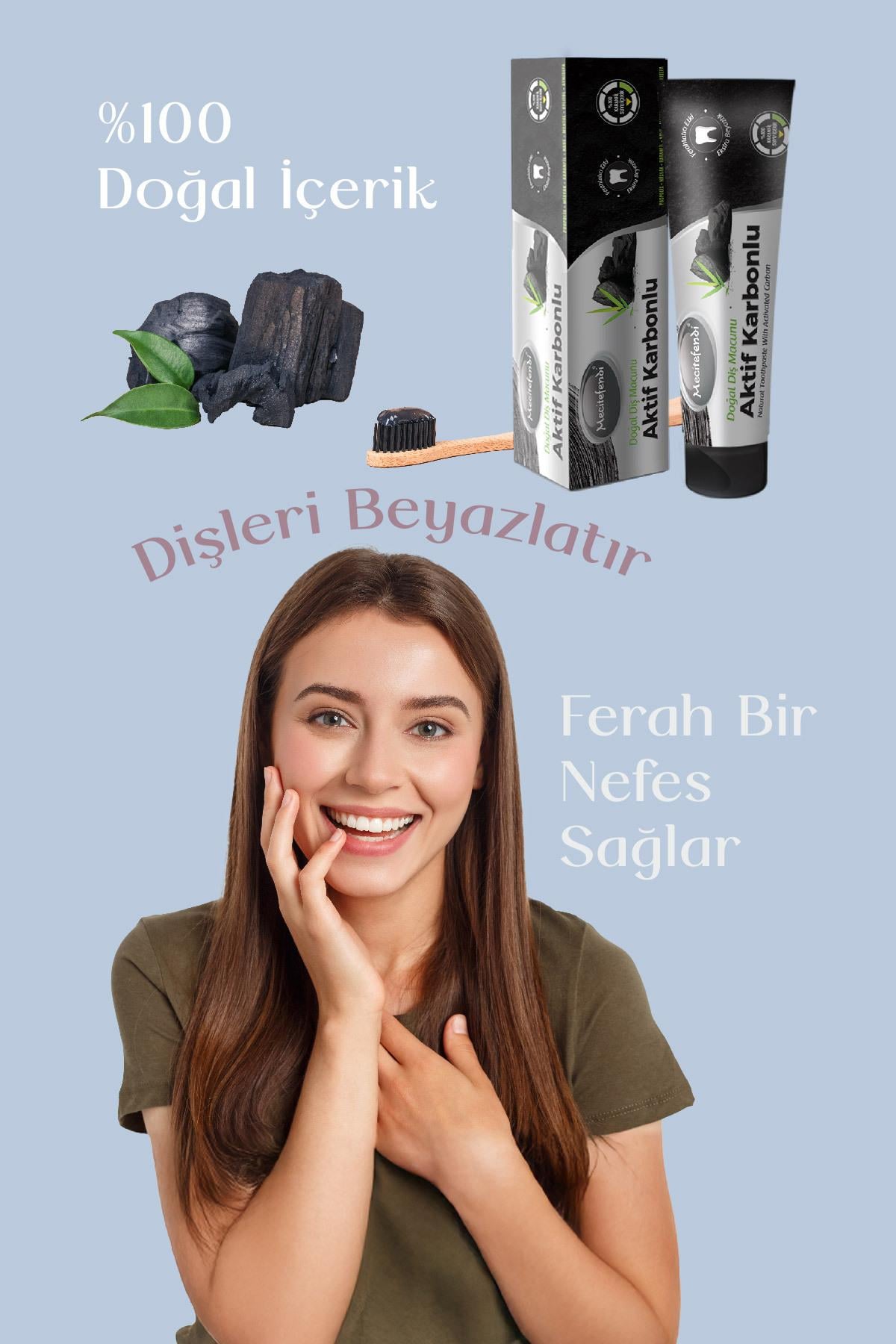 Mecitefendi  MECİTEFENDİ AKTİF KARBONLU DİŞ MACUNU 75 ML 