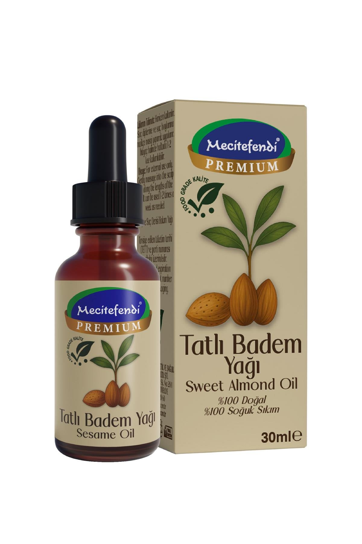 Mecitefendi TATLI BADEM YAĞI 30 ML