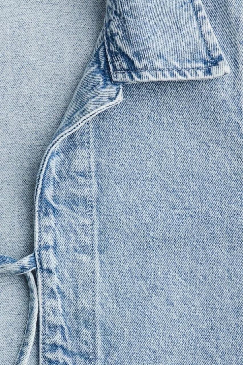 Bağcıklı Denim Ceket