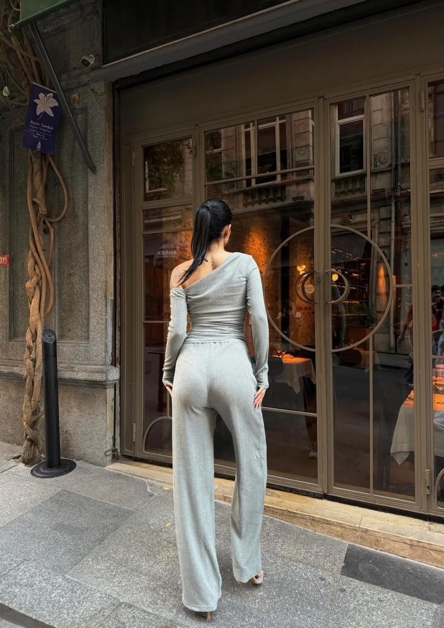 Çağla Kayık Yaka Bürümcük Takım