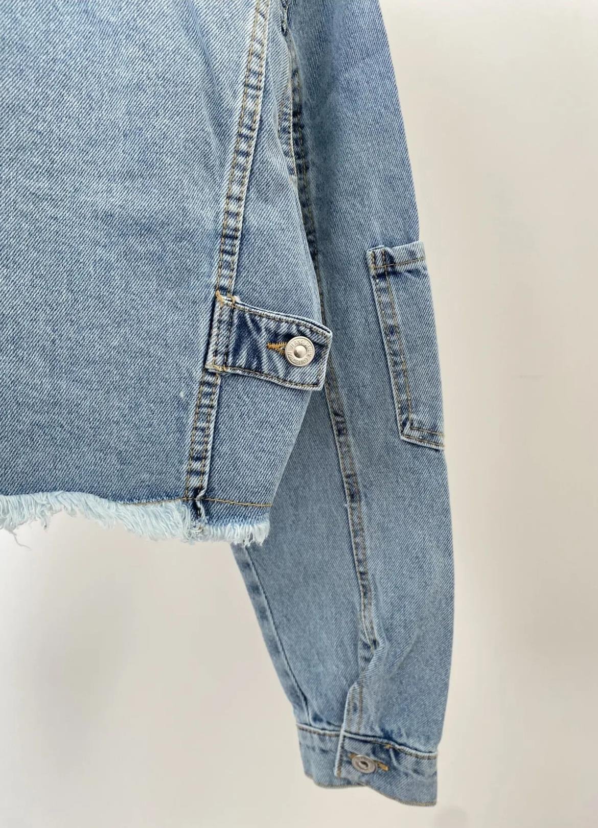 Kolu Cep Denim Ceket