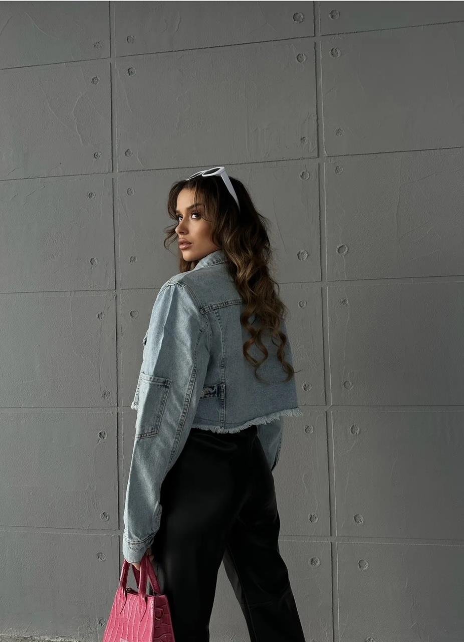 Mavi Kolu Cep Denim Ceket