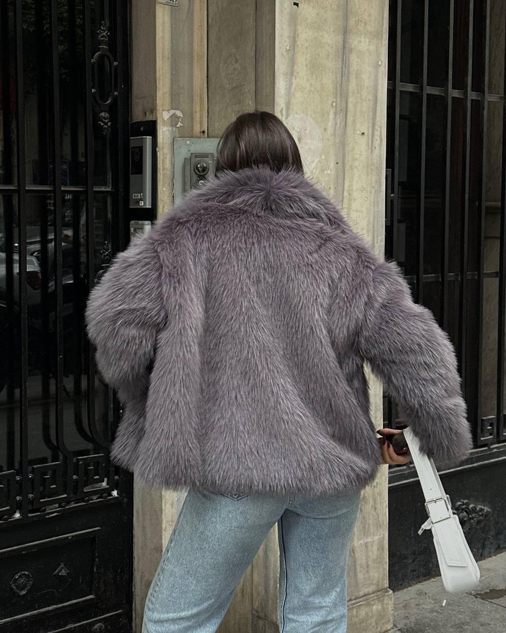 Premium Oversize Kürk Antrasit