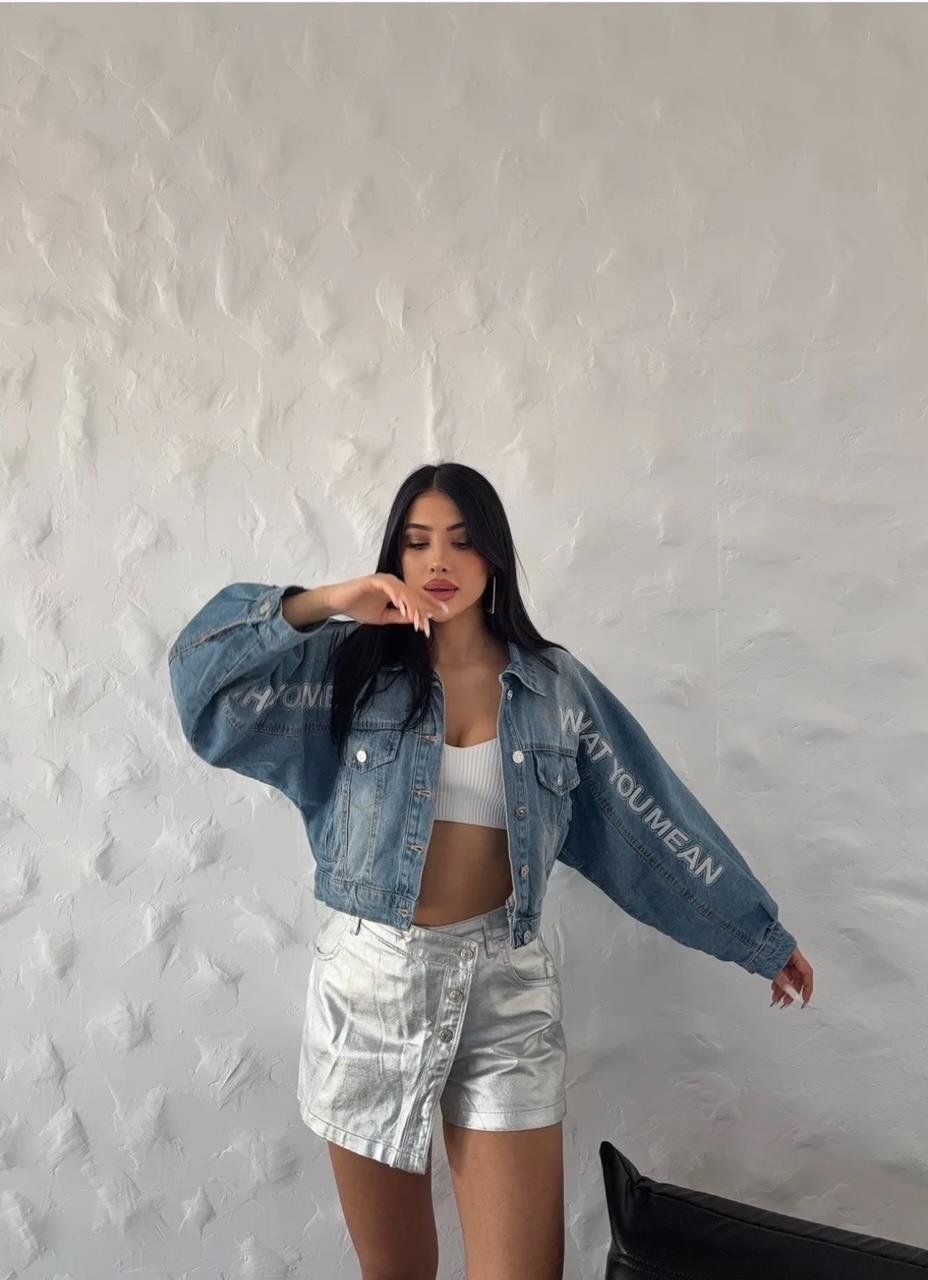 What You Mean Denim Ceket