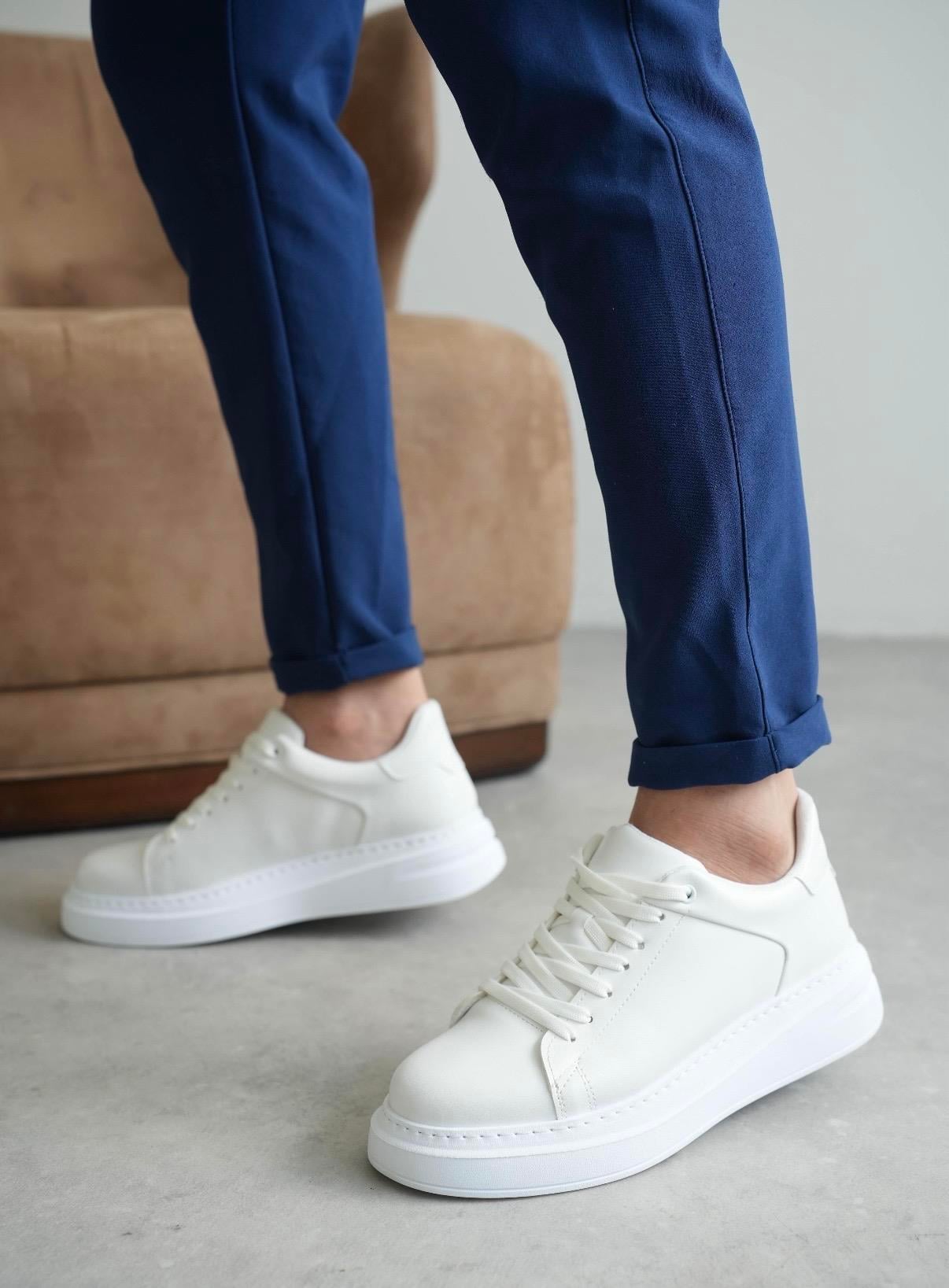 BASİC KALIN TABAN AYAKKABI BEYAZ