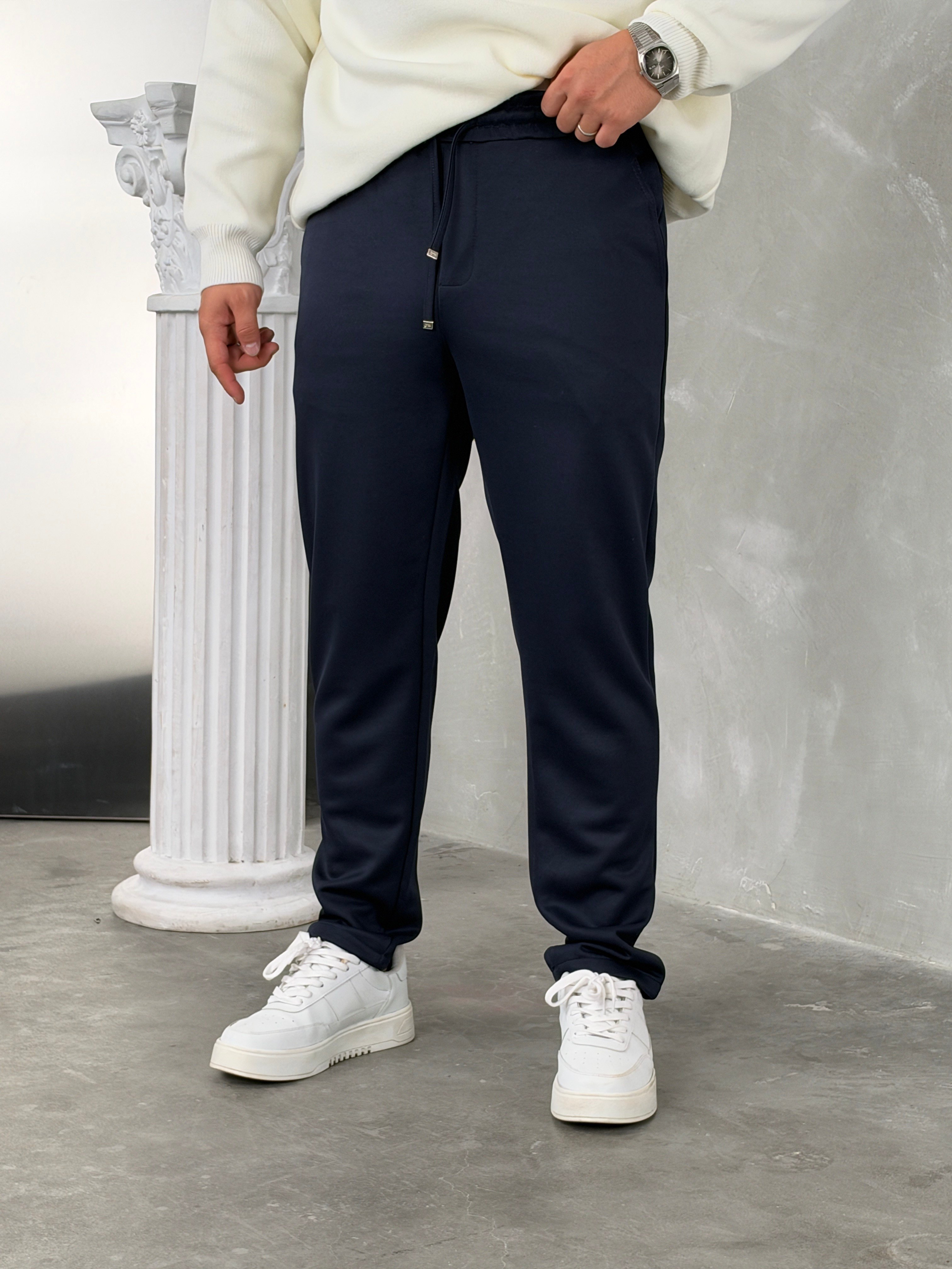 Gramajlı Jogger Pantolon Lacivert