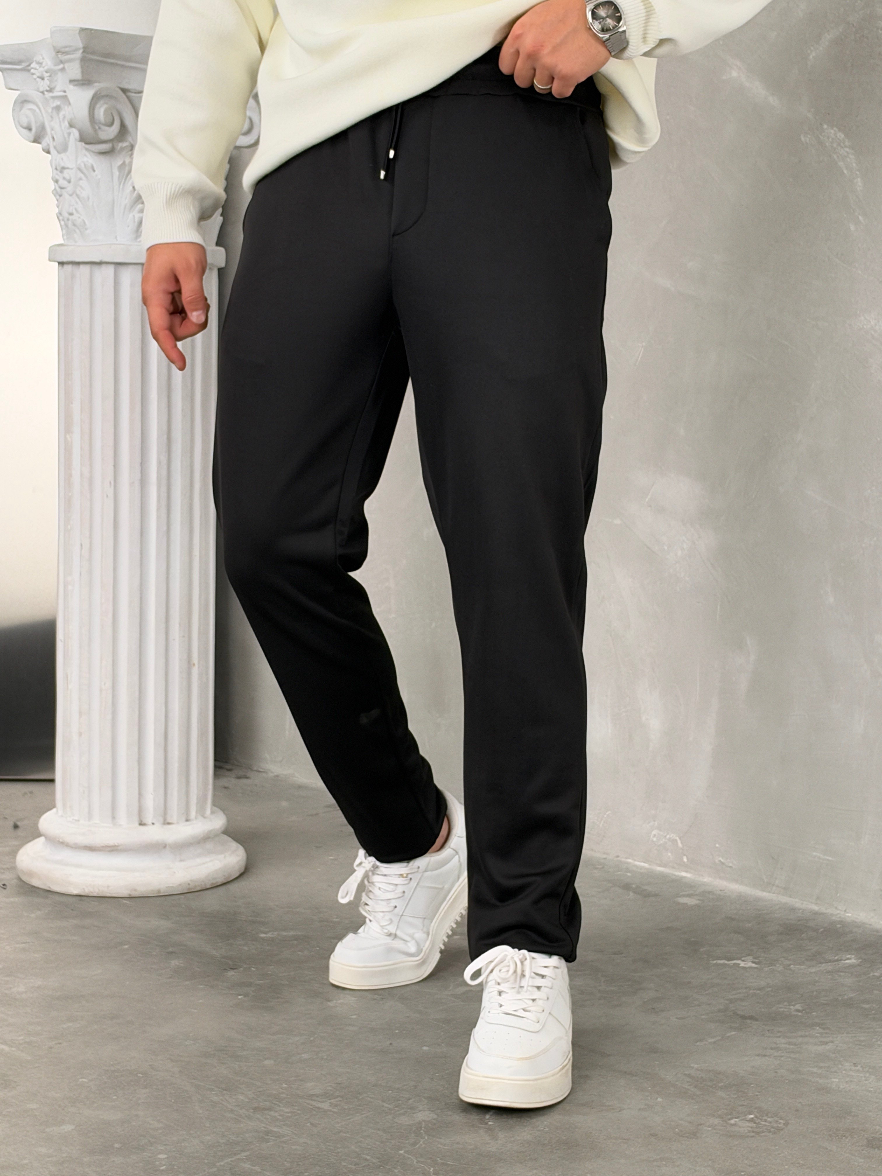Gramajlı Jogger Pantolon Siyah