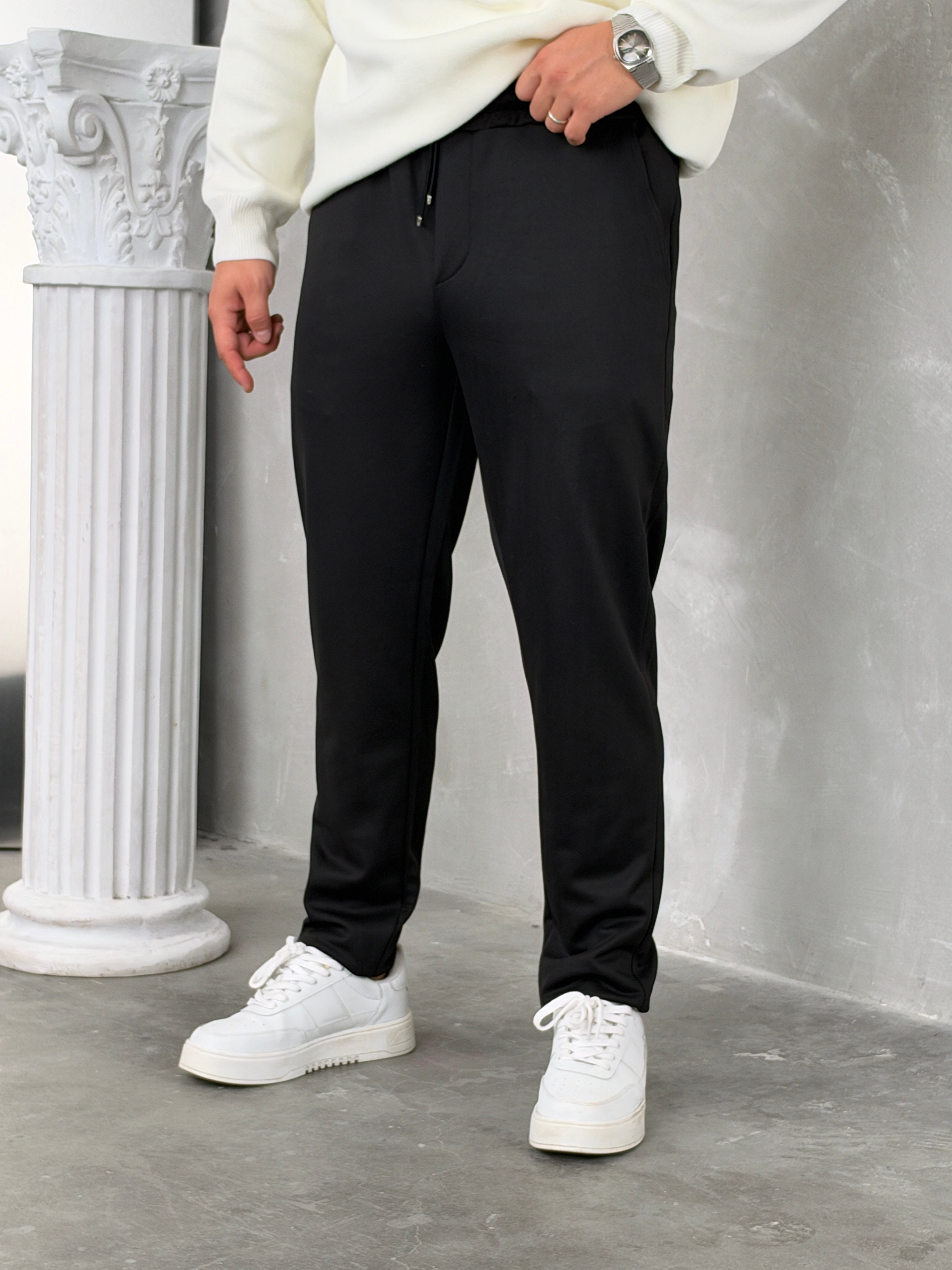 Gramajlı Jogger Pantolon Siyah